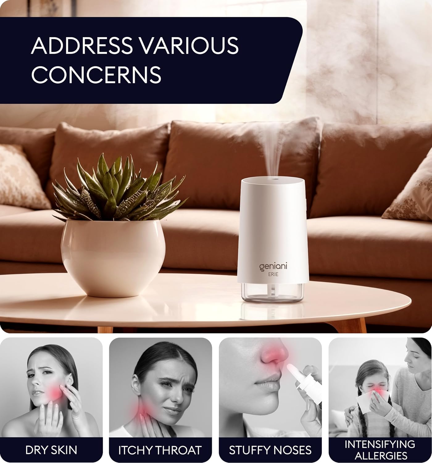 Humidifier Erie 250ML, White