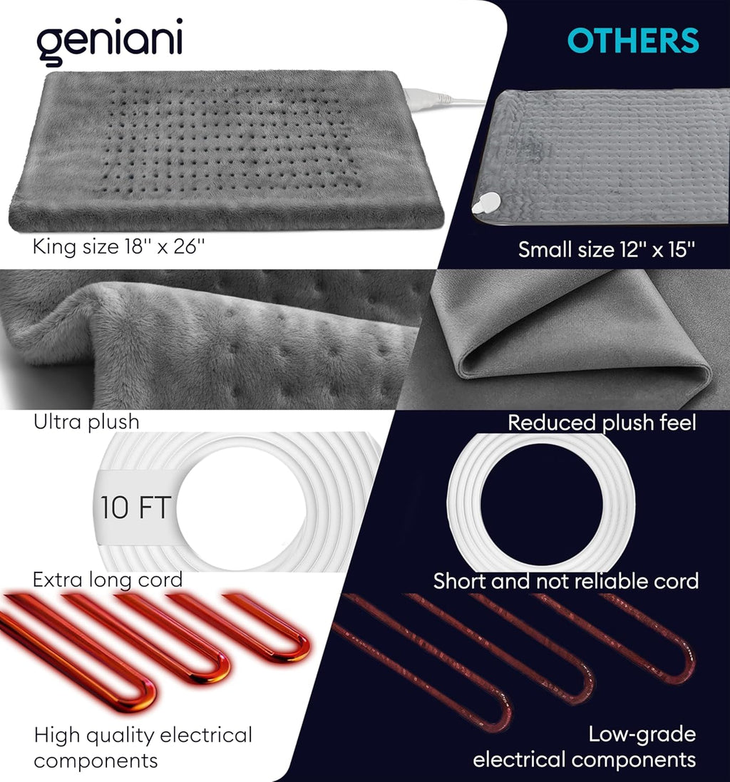 Heating Pad XXL, Soft Gray